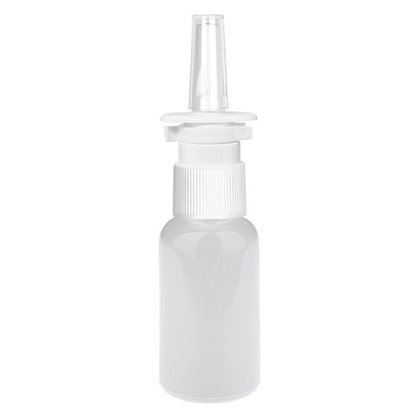 Botella pulverizadora nasal de 20 ml blanca/transparente STD WhiteLine UT18/20