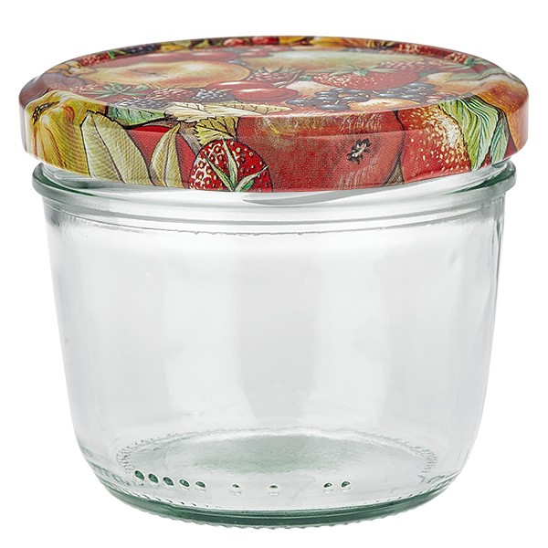 Vaso de 230 ml + tapa BasicSeal decoración frutal UNiTWiST