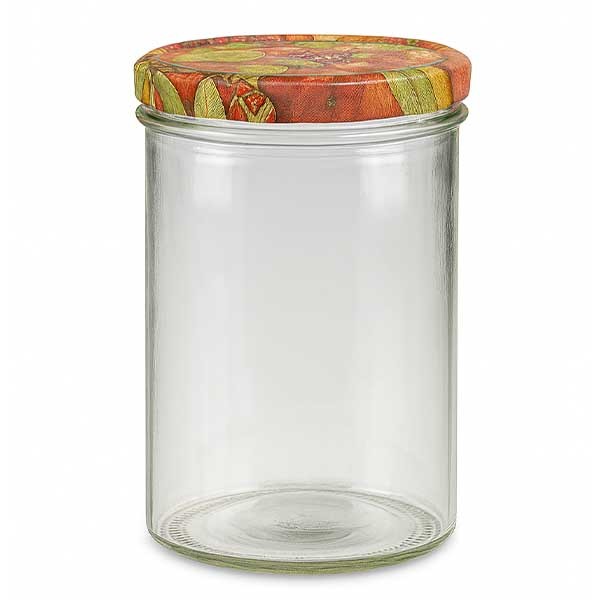 Vaso de 435 ml + tapa BasicSeal decoración frutal UNiTWiST