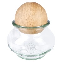 Tarro decorativo WECK de 220 ml con bola de madera Tarro decorativo WECK de 220 ml con bola de madera