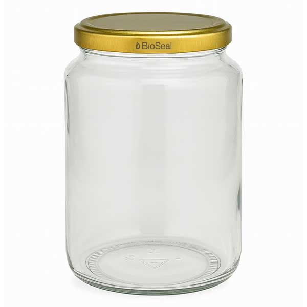 UNiTWIST Runda de 795 ml con tapa Twist Off dorado TO82 BioSeal