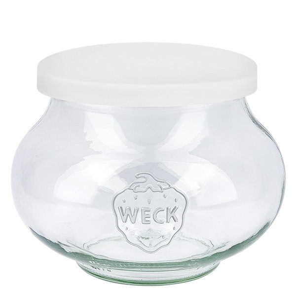 1062ml Tarro Joyero WECK con Tapa Silicona blanco