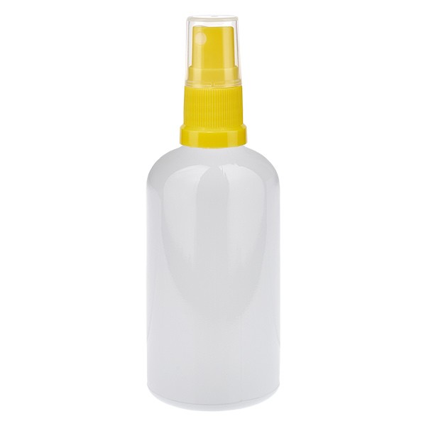 Botella pulverizadora de 100 ml amarilla/transparente STD WhiteLine UT18/100