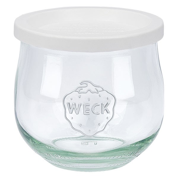 Tarro tulipa WECK de 370 ml con tapa de almacenamiento