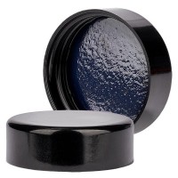 Tapón de rosca negro para bote violeta Tapón de rosca negro para bote violeta