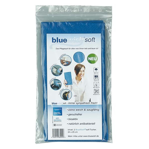 Bluewish soft. El paño de cuidado para todas las superficies. 24x25 cm (2 unidades)