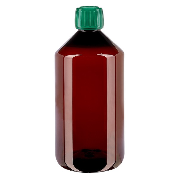 Botella PET 750ml con tapón verde OV