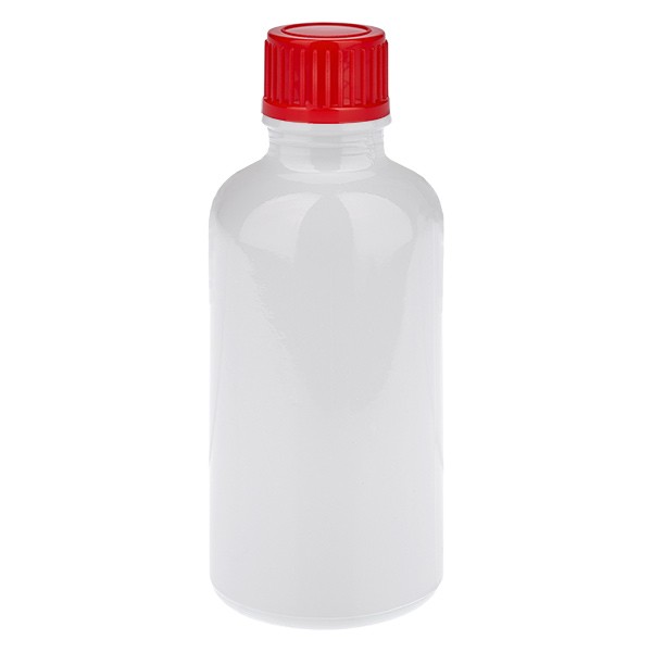 Botella de 50 ml, 11 mm, SV rojo STD WhiteLine UT18/50