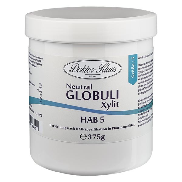 Glóbulos neutrales, 375 g, HAB5, de xilitol (sin azúcar)