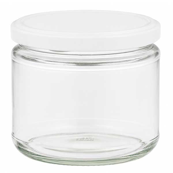 Vaso redondo de 330 ml con tapa BasicSeal blanco UNiTWIST