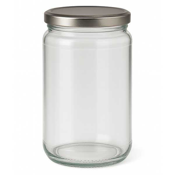 Vaso redondo de 305 ml con tapa BasicSeal plata UNiTWiST