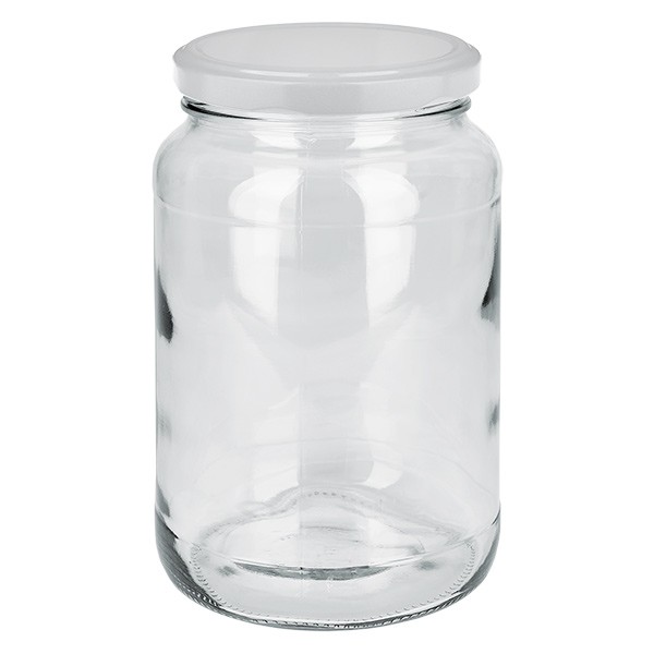 Vaso redondo 1700ml con tapa BasicSeal blanco UNiTWIST