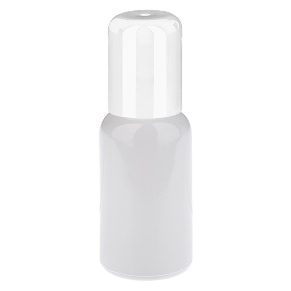 Botella roll-on de 20 ml, blanca, STD WhiteLine UT18/20