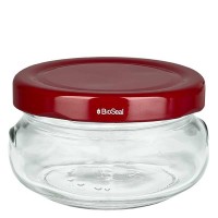 Tarrina UNiTWIST de 120 ml con tapa rojo TO70 Tarrina UNiTWIST de 120 ml con tapa rojo TO70