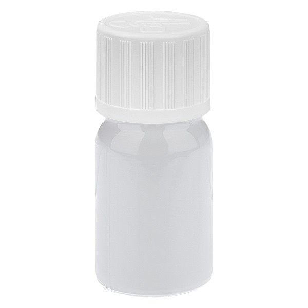 Frasco cuentagotas de 5 ml, 1,2 mm, blanco, STD, KiSi, WhiteL. UT18/5