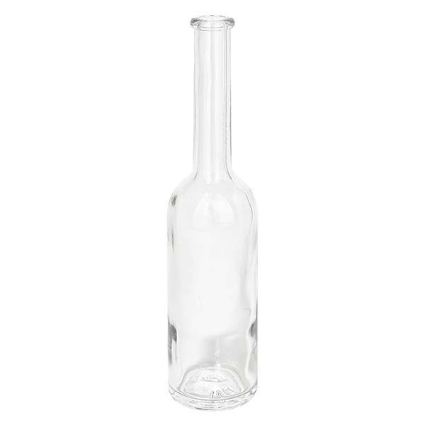 Botella para tapón de corcho, Oprada, 100 ml, transparente, boca de 10,5 mm, sin tapón de corcho 10/13