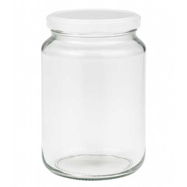 Vaso redondo 382ml con tapa BasicSeal blanco UNITWIST