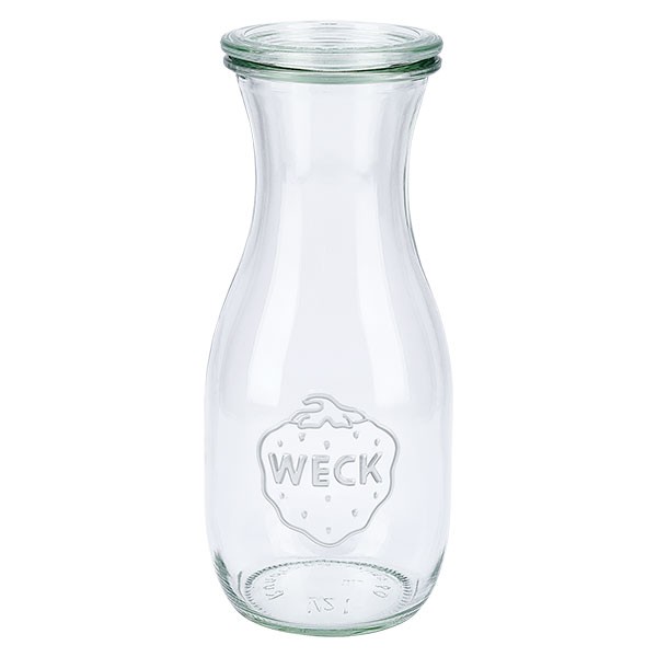 Botella para zumos WECK de 530 ml con tapa