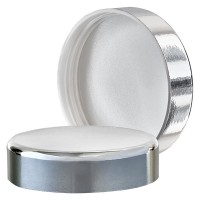 Tapa de rosca plateada para tarro de vidrio azul de 50 ml Tapa de rosca plateada para tarro de vidrio azul de 50 ml