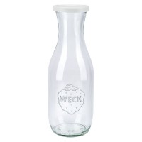 Botella para zumos WECK de 1062 ml con tapa de almacenamiento Botella para zumos WECK de 1062 ml con tapa de almacenamiento