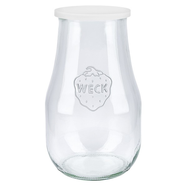 Tarro Tulipán 2700ml WECK con Tapa Silicona blanco