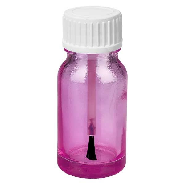 10ml Pinselflasche weiß mit Standardverschluss PurpleLine UT18/10