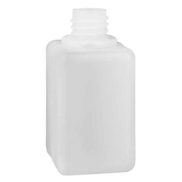 Frasco para productos químicos de 50 ml, cuello estrecho, de PEAD, color natural, GL 18
