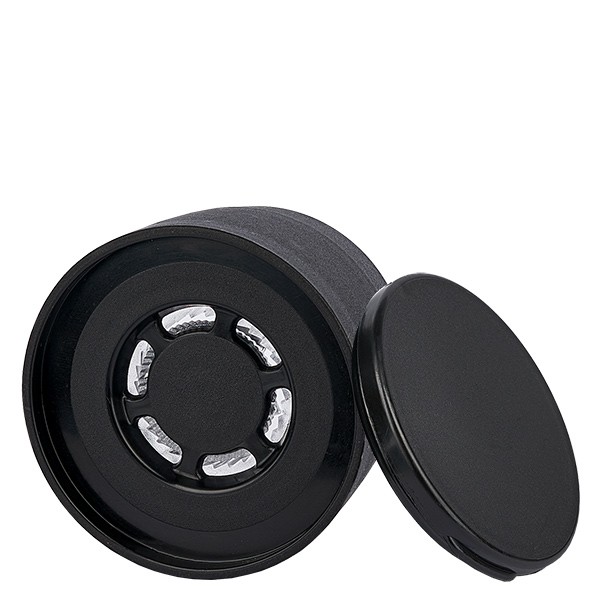 Tapa de rosca para molinillo, negro, mecanismo de molienda de acrílico, ajuste grueso y fino, 41 mm, estándar