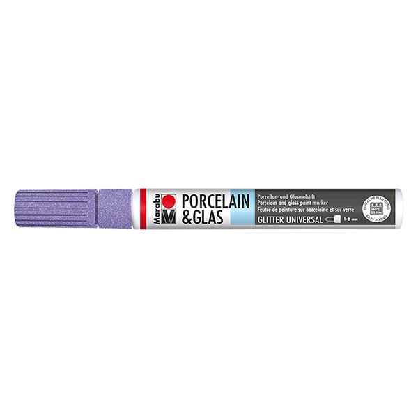 Crayon Purpurina Lavanda 1-2mm para Vidrio/Porcelana