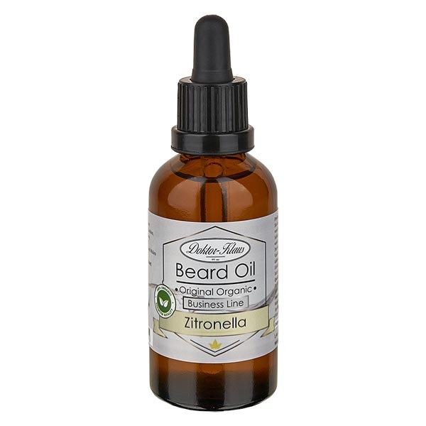 Aceite de barba de 50 ml, citronela, Business Line (Original Organic Beard Oil) de Doktor-Klaus