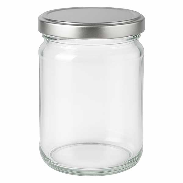 Vaso redondo de 205 ml con tapa BasicSeal plata UNiTWIST