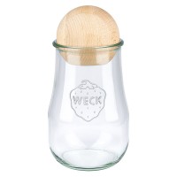 Tarro tulipa WECK de 220 ml con bola de madera Tarro tulipa WECK de 220 ml con bola de madera