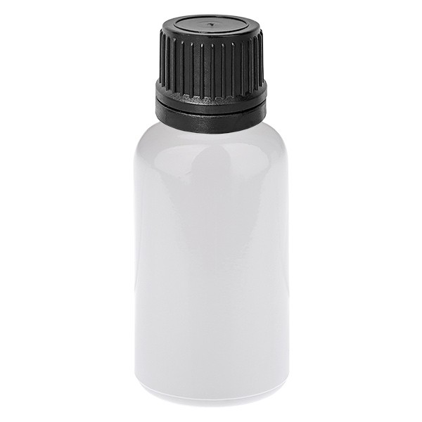 Frasco cuentagotas de 20 ml, 1 mm, negro, OV WhiteLine UT18/20