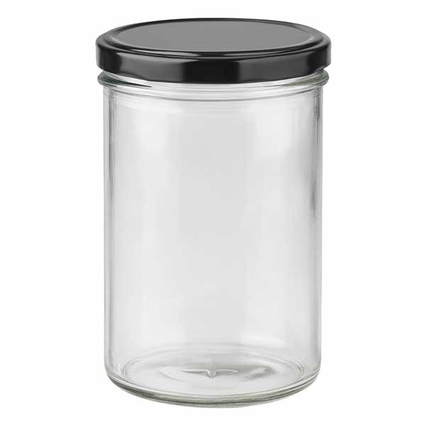 Vaso 435ml con tapa BasicSeal negro UNiTWIST
