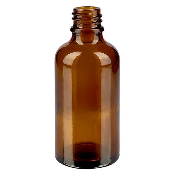 Frasco cuentagotas, 50 ml, ND18, vidrio ámbar, frasco de farmacia