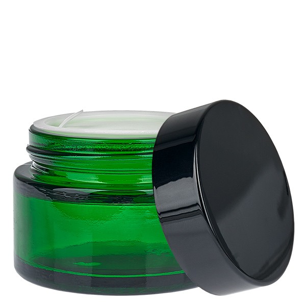 Tarro de cristal 30ml verde con tapa insertable UNiTWIST
