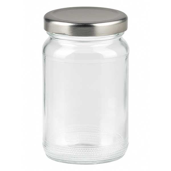 Vaso redondo 110ml con tapa BasicSeal plata UNiTWIST