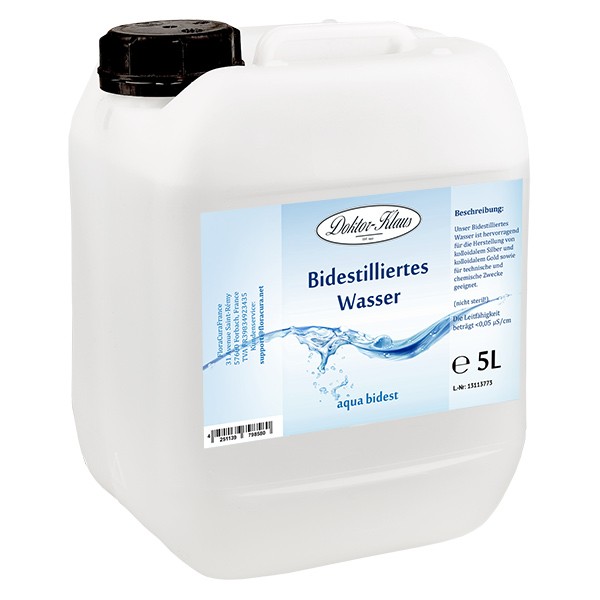 Doktor-Klaus Aqua Bidest - agua bidestilada, 5 l