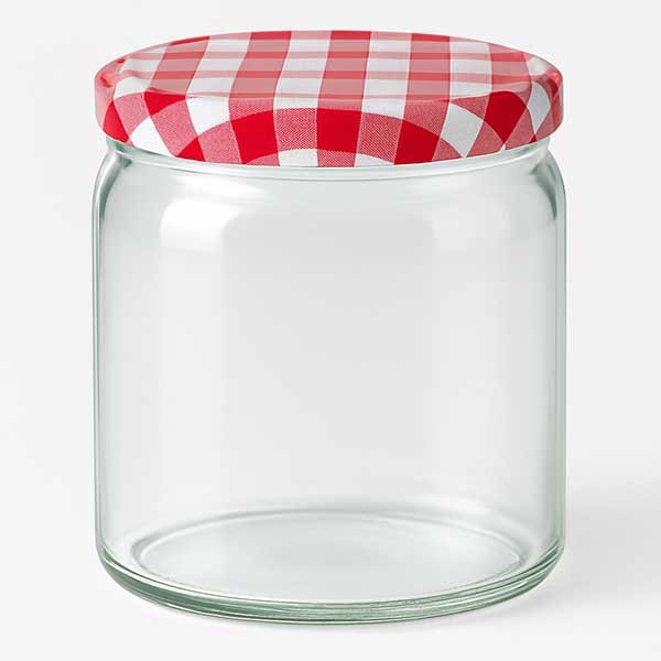 Vaso redondo de 408 ml con tapa BasicSeal rojo/blanco UNiTWiST