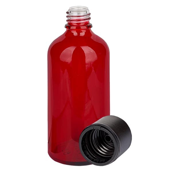 Frasco de 100 ml con tapón de rosca y precinto de originalidad de 3 mm BlackLine UT18/100 UNiTWIST
