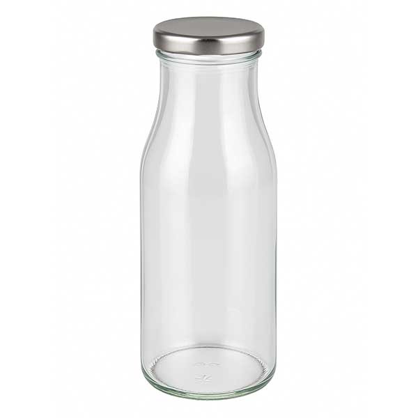 Frasco de 150 ml con tapa BasicSeal plata UNiTWIST