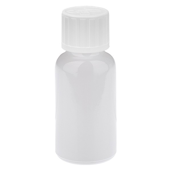 Frasco cuentagotas de 20 ml, 1,2 mm, blanco, STD, KiSi, WhiteL., UT18/20
