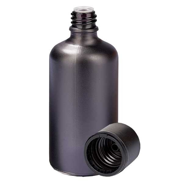 Frasco de 100 ml con tapón de rosca y precinto de originalidad de 3 mm BlackLine UT18/100 UNiTWIST