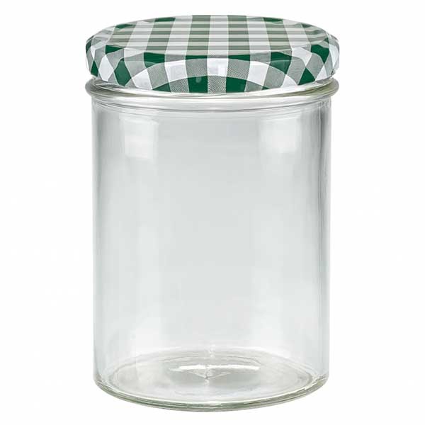 Vaso 435ml + tapa BasicSeal verde/blanco UNiTWiST