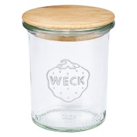 Tarro mini para desmoldar WECK de 160 ml con tapa de madera Tarro mini para desmoldar WECK de 160 ml con tapa de madera