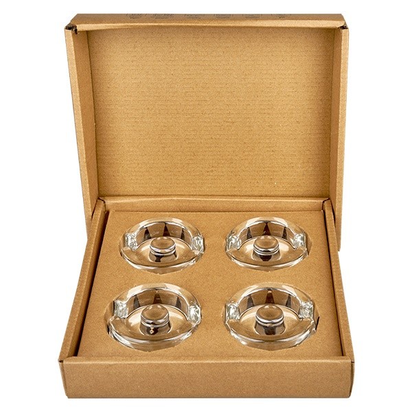 Pesas de vidrio para fermentación con mango juego de 4 UNiTWIST