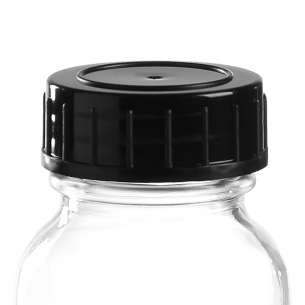 Tapón de rosca negro de PPN, 32 mm (DIN 32)
