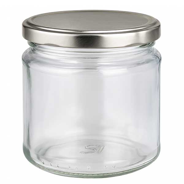 Vaso redondo de 212 ml con tapa BasicSeal plata UNiTWiST