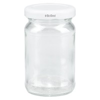 UNiTWIST Runda de 110 ml con tapa Twist Off blanca TO48 UNiTWIST Runda de 110 ml con tapa Twist Off blanca TO48