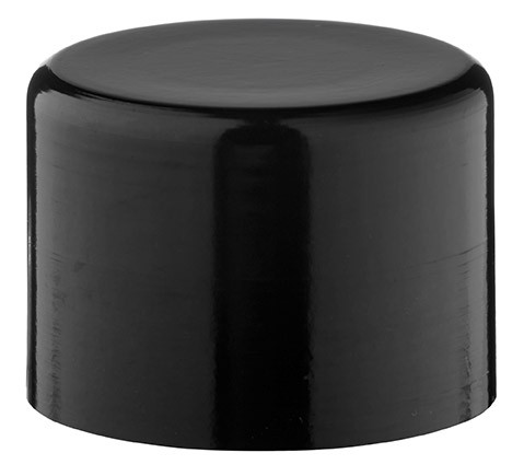 Tapón de rosca para frasco de aluminio de 10, 20 y 30 ml 210/410 negro, con junta cónica, tipo de cierre estándar